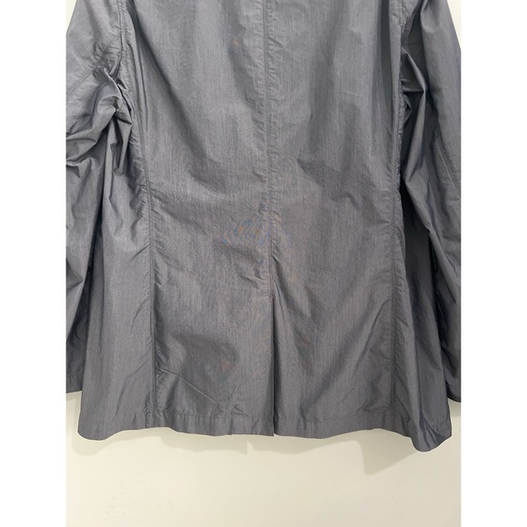 Ines De La Fressange Paris Blazer Women’s XL Gray Cotton Nylon Jacket Uniqlo - Picture 8 of 12
